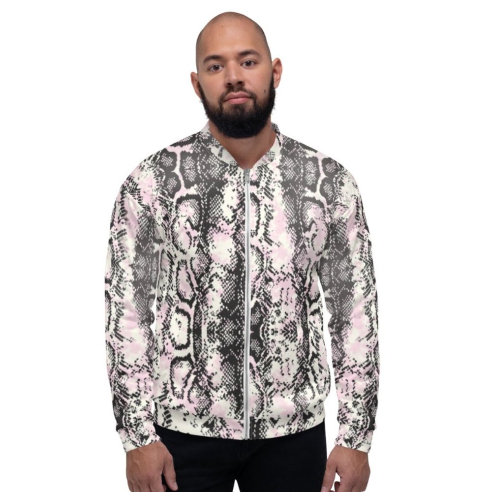 SNAKE PATTERN Unisex Bomber Jackets.